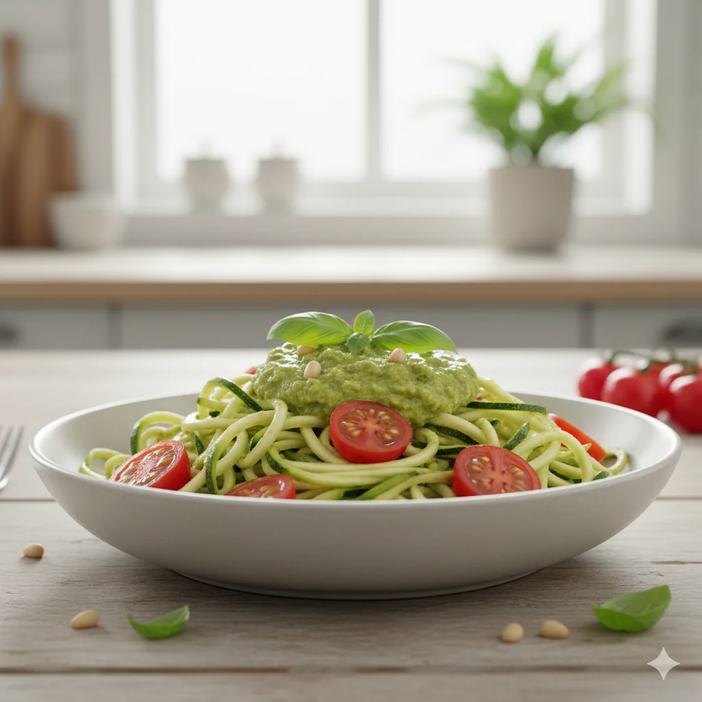 Pasta al Pesto de Aguacate